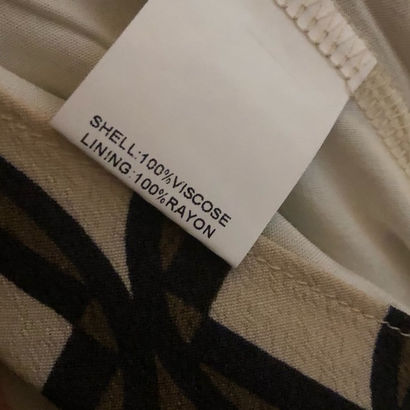 DISSH Gosse Brown White Cream Khaki Geo Slip Maxi Dress Size 2 - Picture 8 of 9